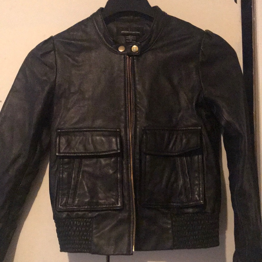 Leather jacket
